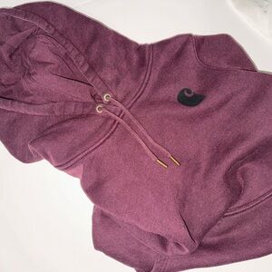 Carhartt Women's burgundy Hoodie Sweater